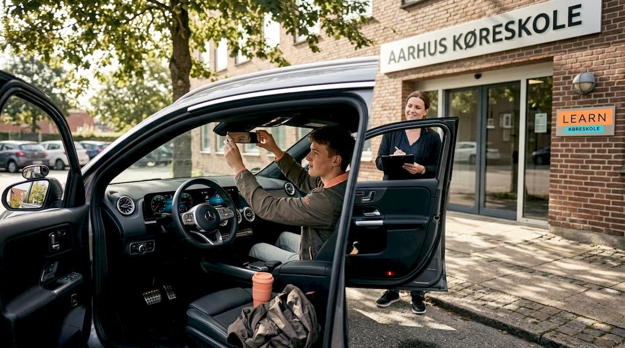 Køreskoleudstyr i Aarhus 2026: moderne elbiler og udstyr