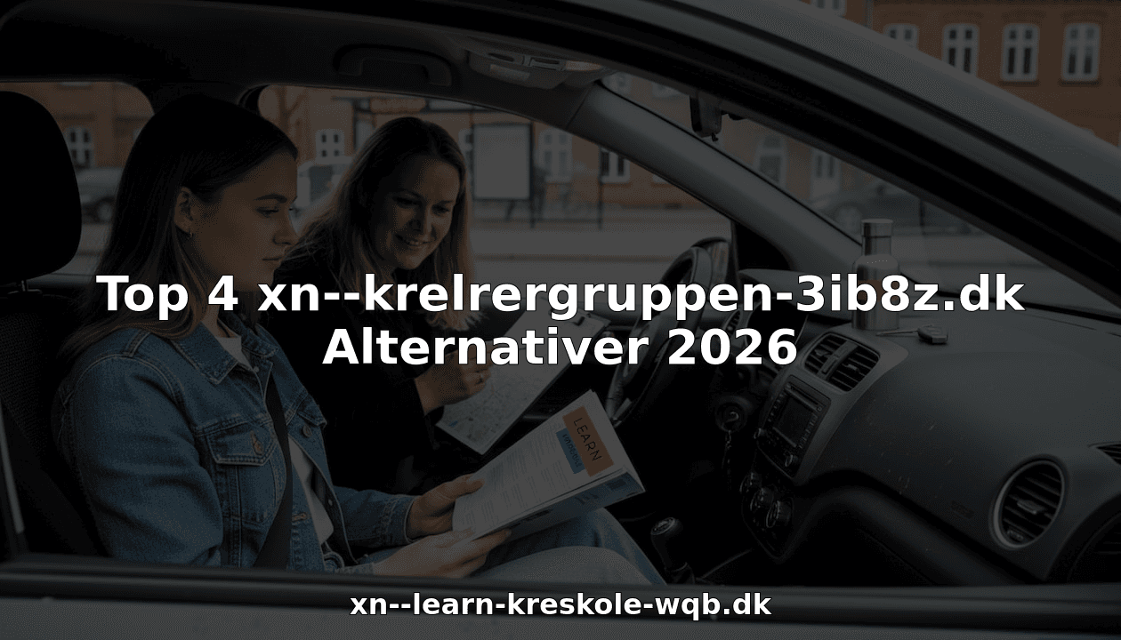 Top 4 xn--krelrergruppen-3ib8z.dk Alternativer 2026