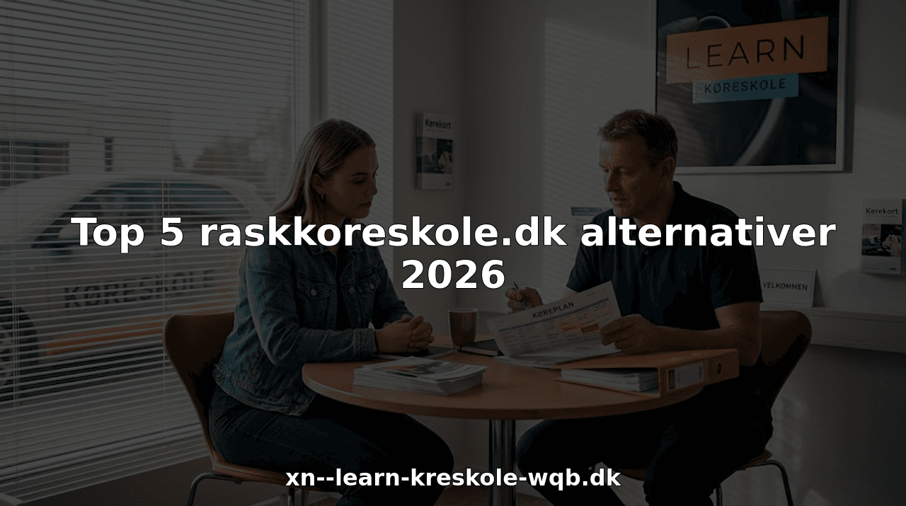 Top 5 raskkoreskole.dk alternativer 2026