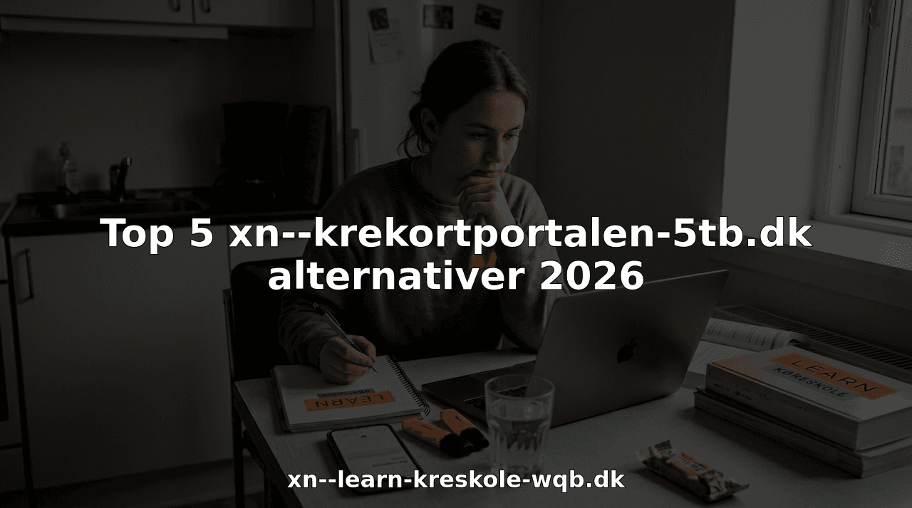 Top 5 xn--krekortportalen-5tb.dk alternativer 2026